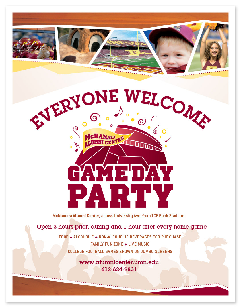 Gameday Party Flyer